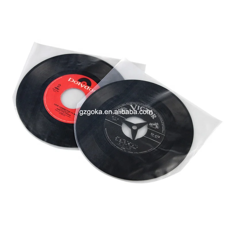 HDPE (matt plastic) vinyl record inner sleeve record inner sleeve U shaped transparent inner sleeve vinyl record storage bag