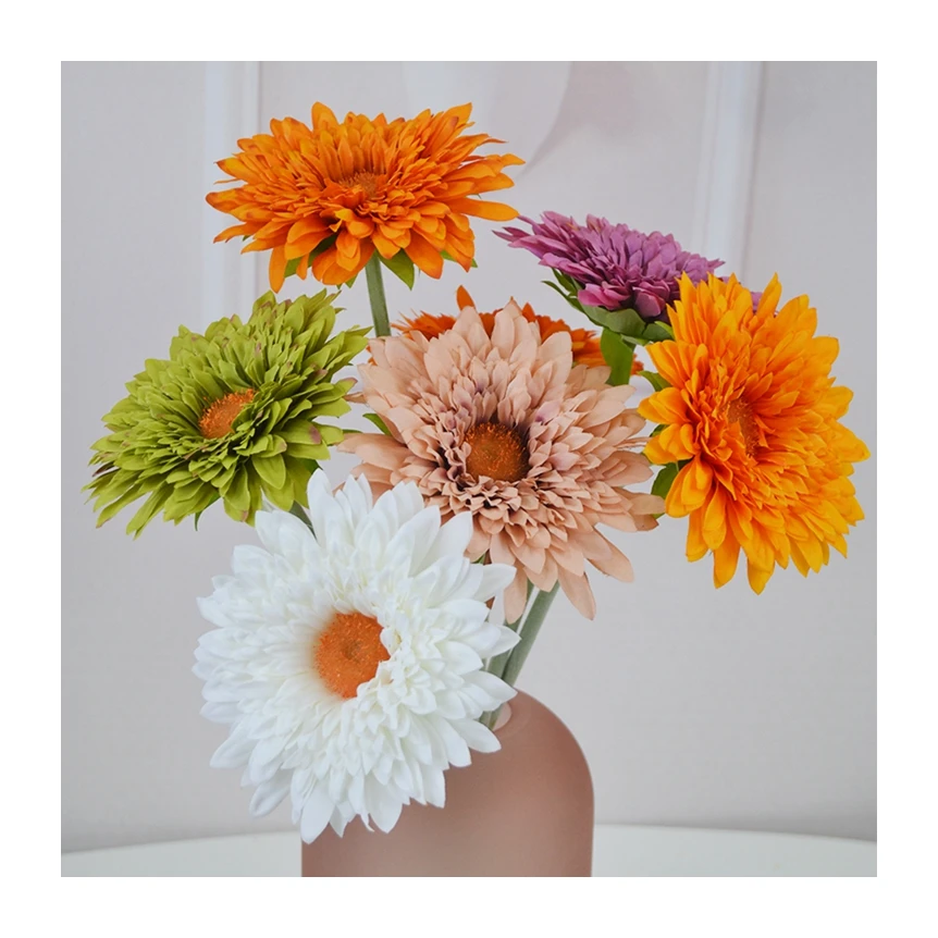 
 Привлекательная цена, новый тип подсолнечника Fulang, искусственные цветы для дома, оптовая продажа  