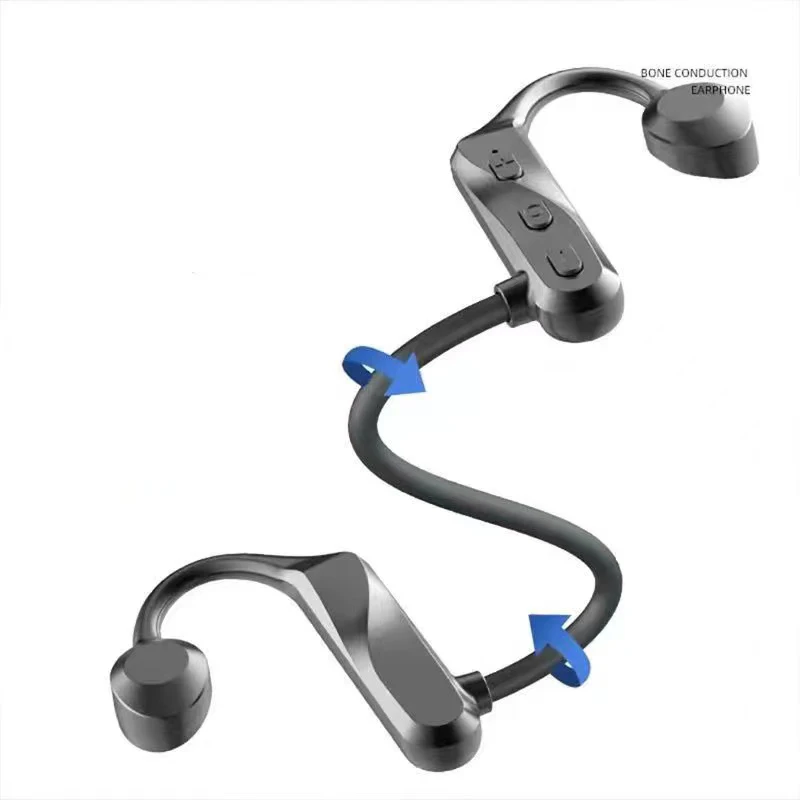 Wireless Bone Conduction Headphone Earphone Painless Headset Sport Ear Hook