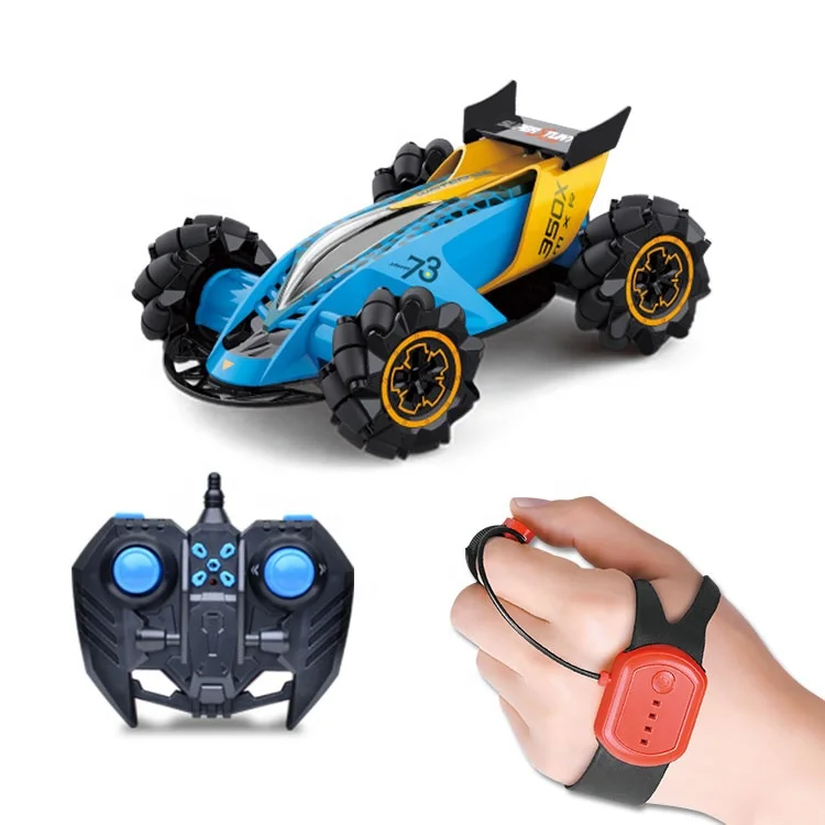 
With Light Music 2.4G Hand Gesture Racing Watch Remote Control Spray Stunt Toys Hobby Rc Car 