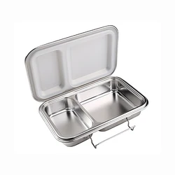 Good qualitysale Stainless steel lunch box student bento bowl with lid sealed tiffin stainless steel bento lunch box