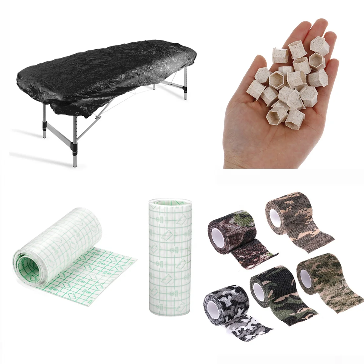 Provide Samples Gifts Tattoo Supplies: Disposable Tubes, Grip Tape, Bed Sheets Cover, Dental Bibs, Aftercare Film, Ink Cups