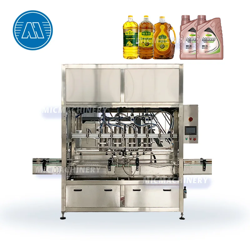 Automatic coconut vegetable olive edible motor car engine oil bottle filling machine