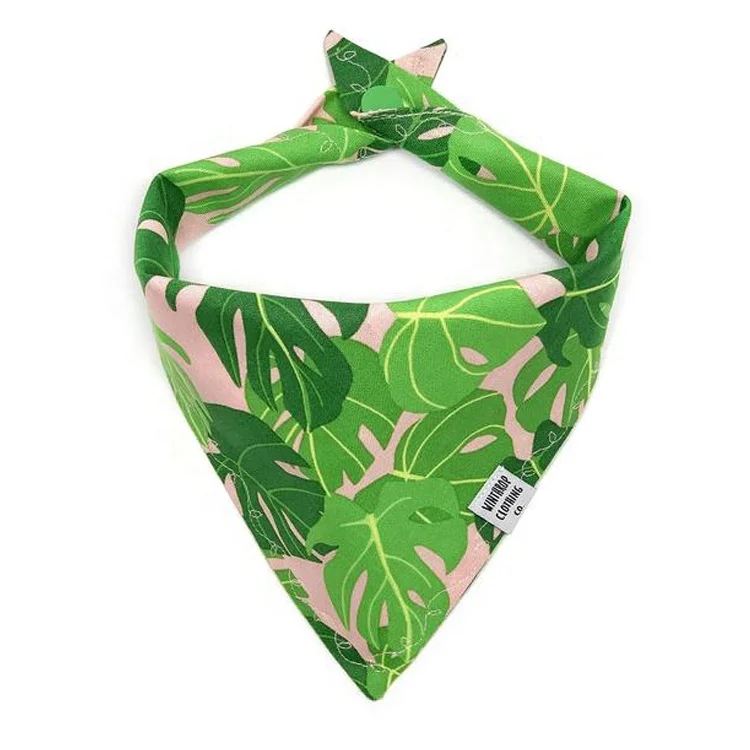 
Pet Washable Triangle Plaid Pet Bandanas Adjustable Custom Dog Scarf Bandana 