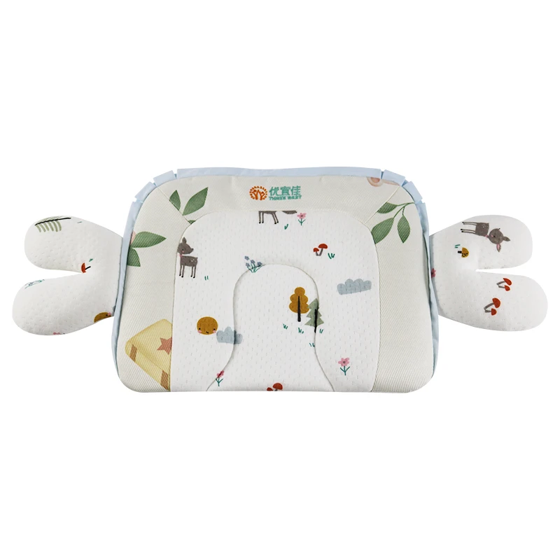 Custom 5A Ice Silk Cotton Baby Pillow Soft Comfort with Air Layer Antibacterial Mite Resistant Removable