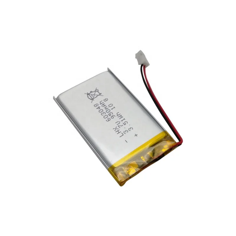 603048 3.7V 900mAh rechargeable lithium ion li polymer battery for electronic products