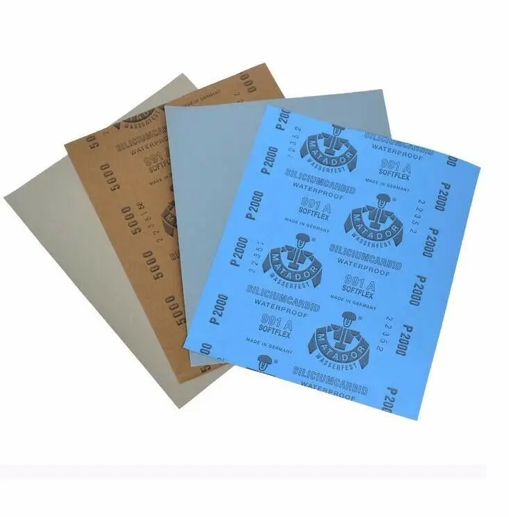 matador brand silicon carbide Sanding Paper 9*11 inch Waterproof Abrasive sandpaper sheet