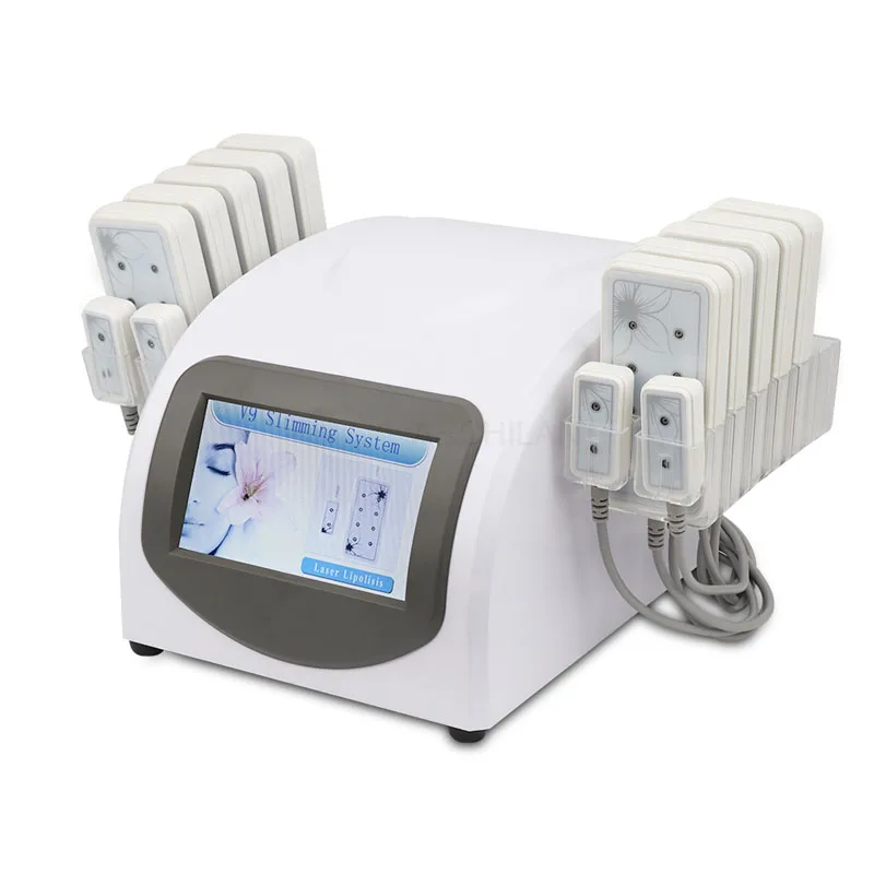 
Professional Lipo Laser Slimming Machine 10 Largepads 4 Smallpad Lipo Laser Lipolaswer Loss Weight Equipment Dissolve Fat 