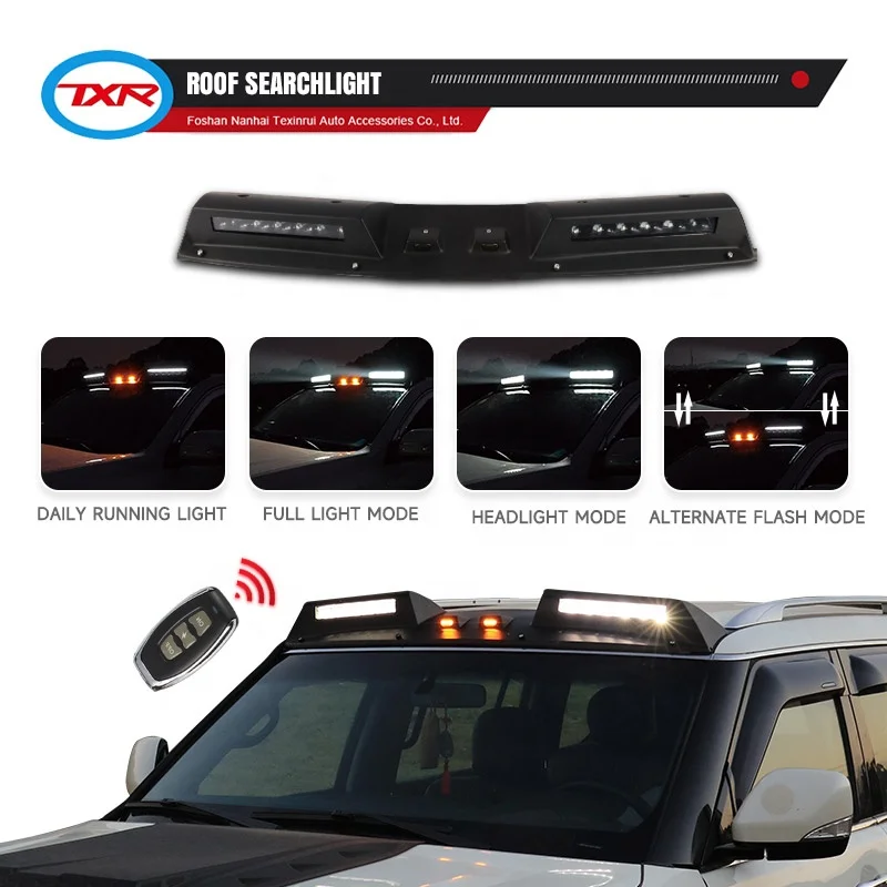 Other Exterior Accessories  Bonnet Guard with Streamer Light Hood Scoop Cover Roof  Searchlight for Nissan Patrol Y62 NEW Armada