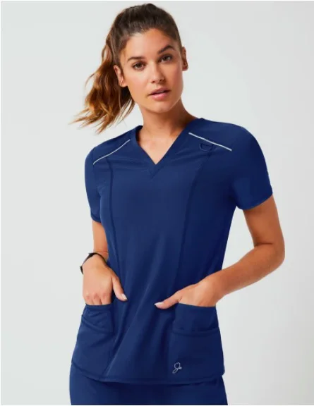 Uniformes Medicos Medical Scrub Navy Short Sleeve Scrub Sets Jogger Scrub Pants And Tops