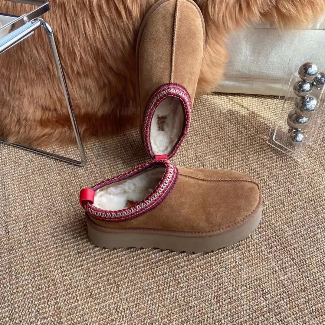 Бренды с индивидуальным логотипом, милый и модный дизайн, горячая Распродажа, двухсторонняя овечья кожа, розовая женская зимняя обувь, сапоги