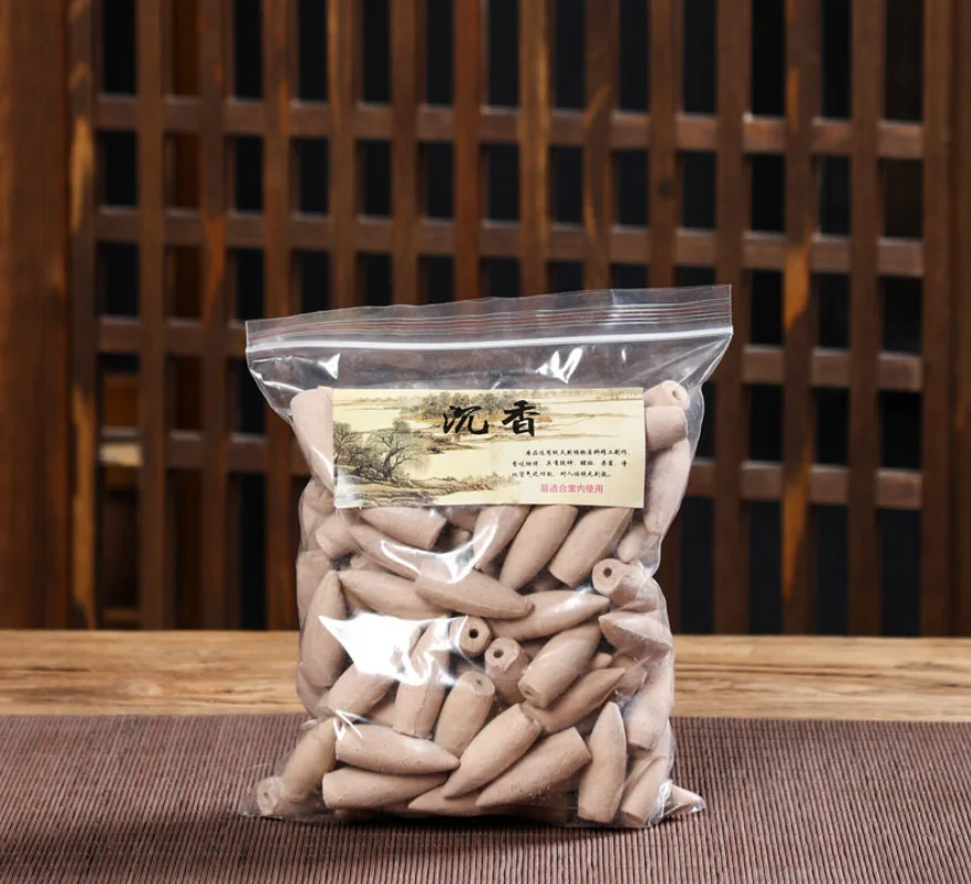Large Size Wholesale Natural Back Flow Waterfall Scented Unscented Backflow Incense Cones Charcoal Incense Cone