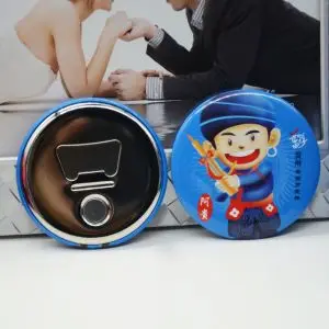 New Products Tinplate Oval Shape Bottle Opener/ Beer Opener