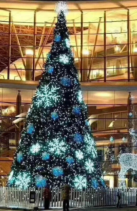KG Xmas In Stock arboles de navidad gigantes Huge Pre-lit  Christmas Tree 3M 5M 10M Large Christmas Tree For Shopping Mall