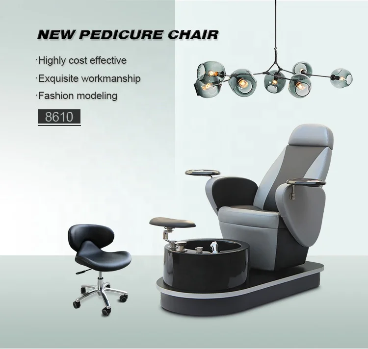 Luxury Wholesale Cheap Modern Beauty Manicure Nail Salon Furniture Supplier No Plumbing Swivel Foot Spa Pedicure Chair