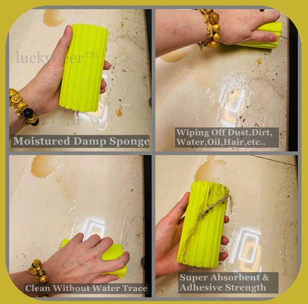 Dust Cleaning Sponge Scrub Magic Dusting Scrubber Cleaning Supplies Housekeeping Washing Super Absorbent PVA Microfiber Sponge