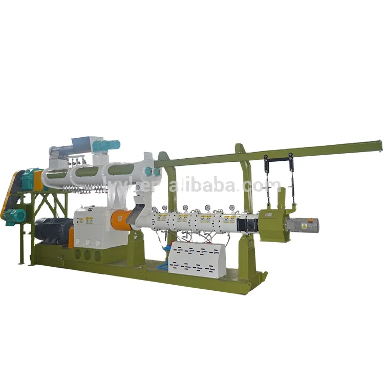Floating fish feed production line