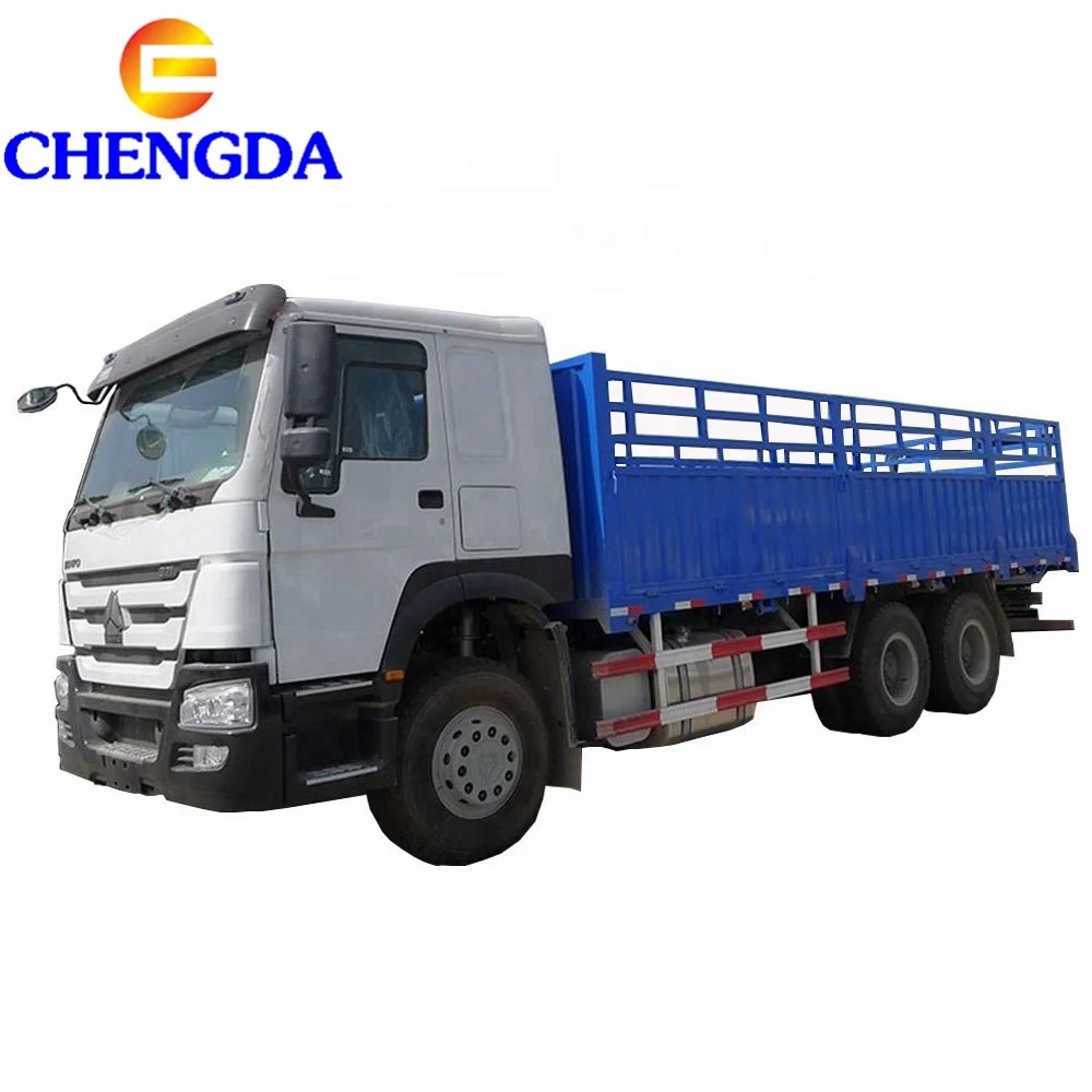 China Sino Truck HOWO Cargo Truck Chassis 45m3 Fence Truck Hot Selling In Somalia
