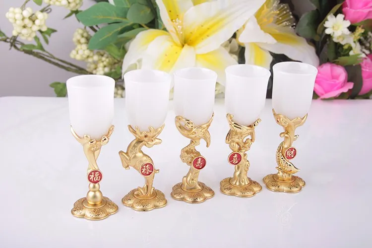 
Glass ceramic gold plating craft drinkware type wine and tea cups 