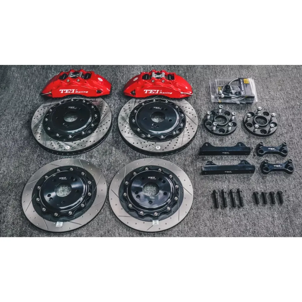 Комплект переднего большого тормоза, кованый суппорт 355x32 мм, дисковый ротор, красный суппорт для колес HONDA ACCORD 2017-2022 18 дюймов