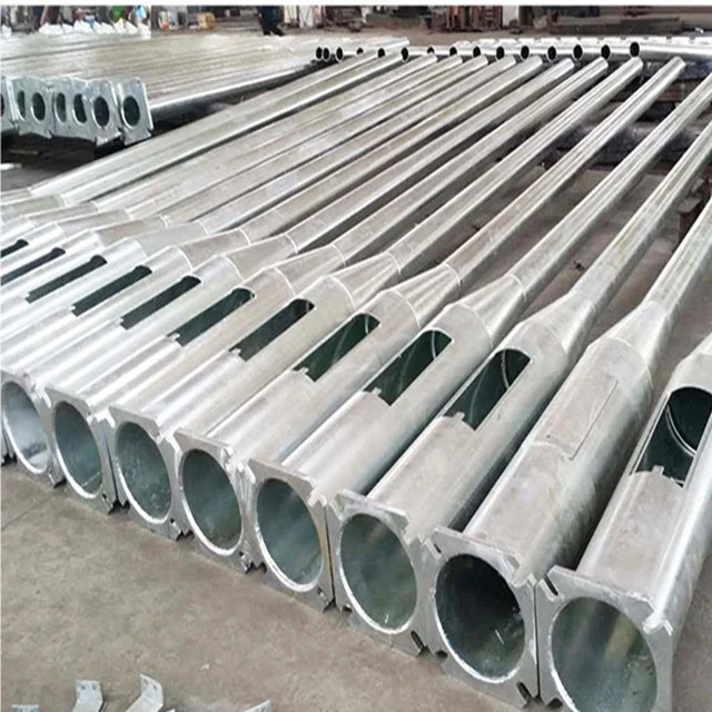 Aluminum Straight Led Light Pole 6m Highway Light Post 6 Meter Square Tapered Light Pole