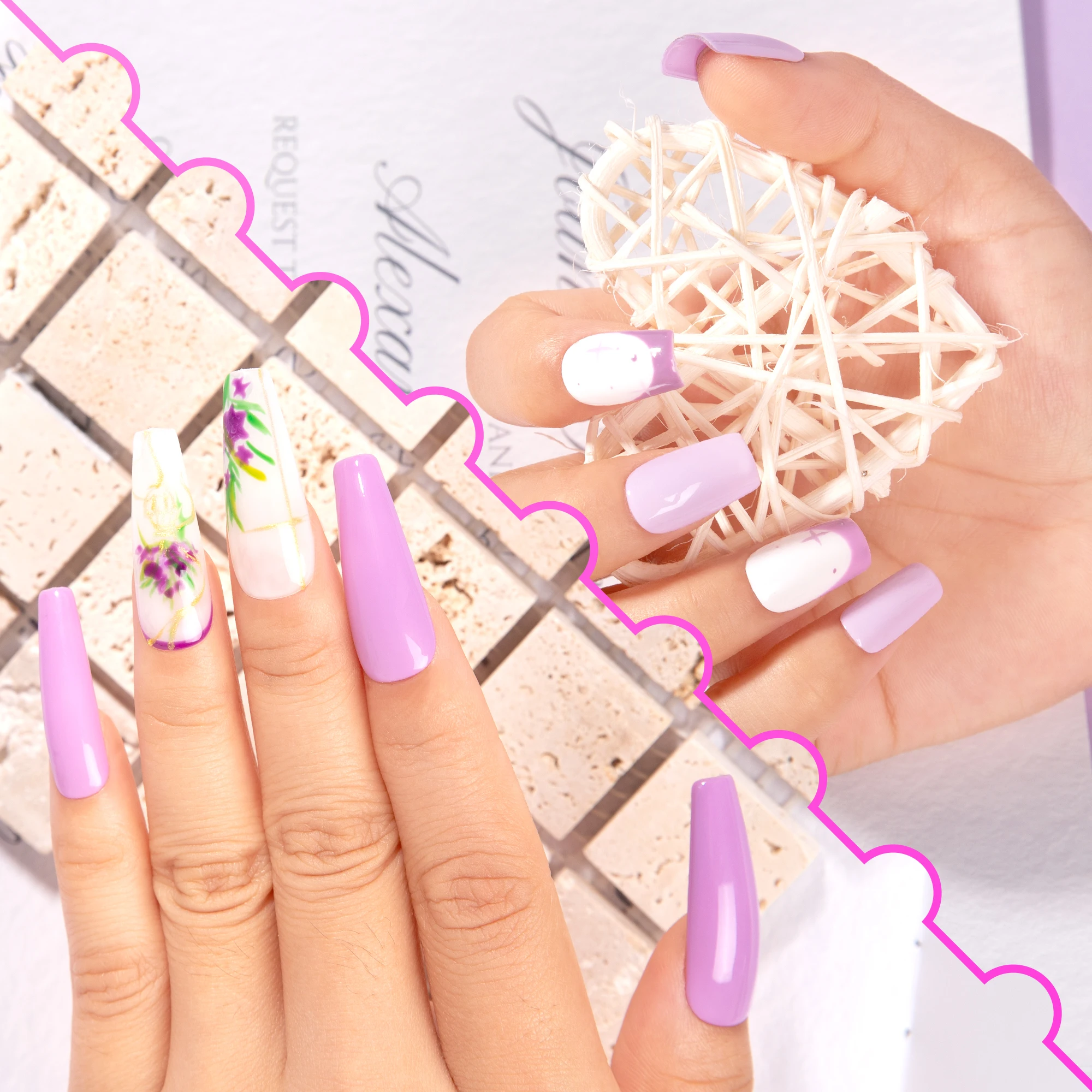 Vendeeni Wholesale Price 15ml Fall Winter 12 Colors Purple Nude Gel Color Collection Gel Nail Polish Set