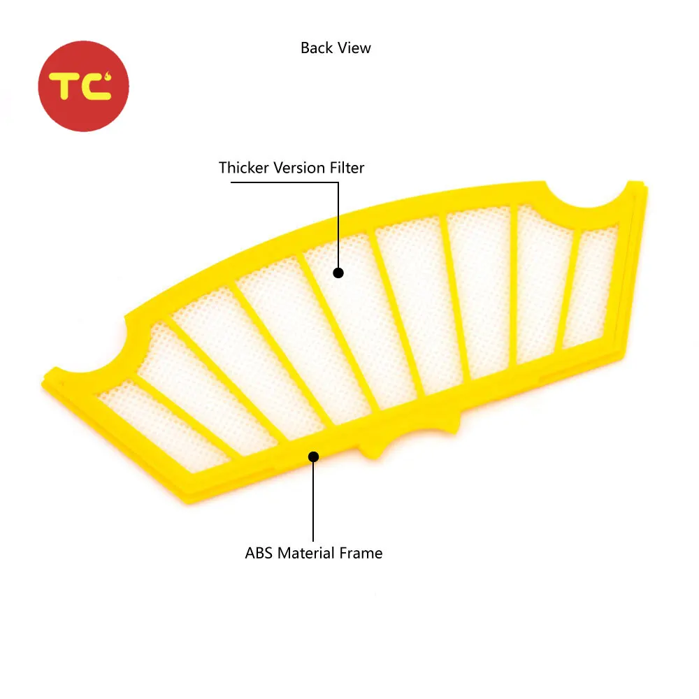 Replacement Vacuum Cleaner Filter & Bristle Flexible Brush for Irobot Roombas 500 Series 520 530 540 550 560 570 580 Parts