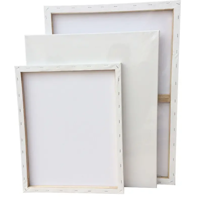 Artist Stretched Canvas Stretched Acrylic Painting Canvas Panel Board White Canvas Panel Board For Oil Acrylic Painting