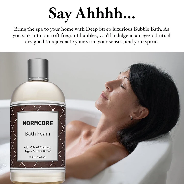 Best Wholesale body private label High Quality Natural Organic Spa Liquid Bubble Bath