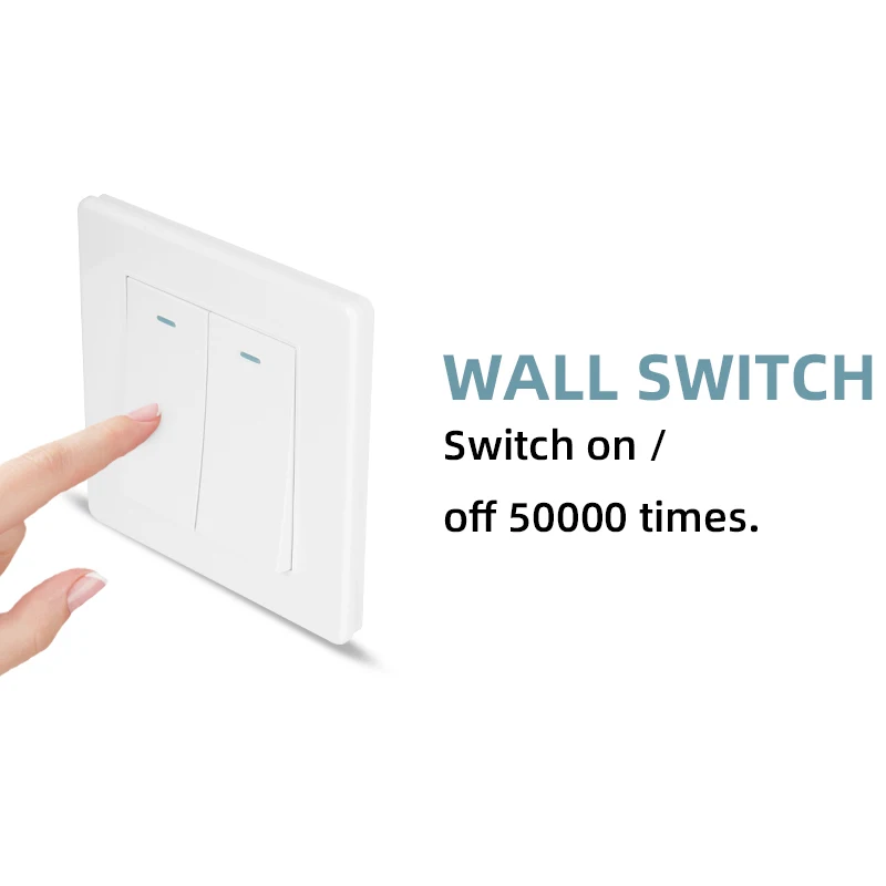 US Standard 2 Gang 1 Way 220v Wall Light Switch and Socket Wall Touch Switches