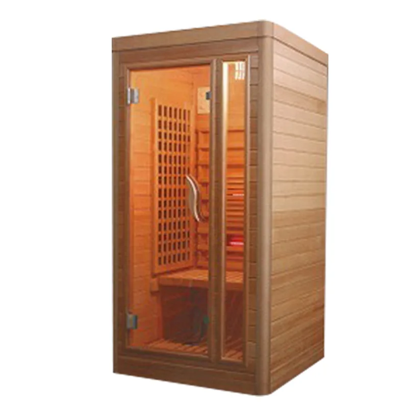 fir 2 person prefabricated graphene glass outside outdoor indoor mini wooden wood gay far infrared dry steam sauna rooms