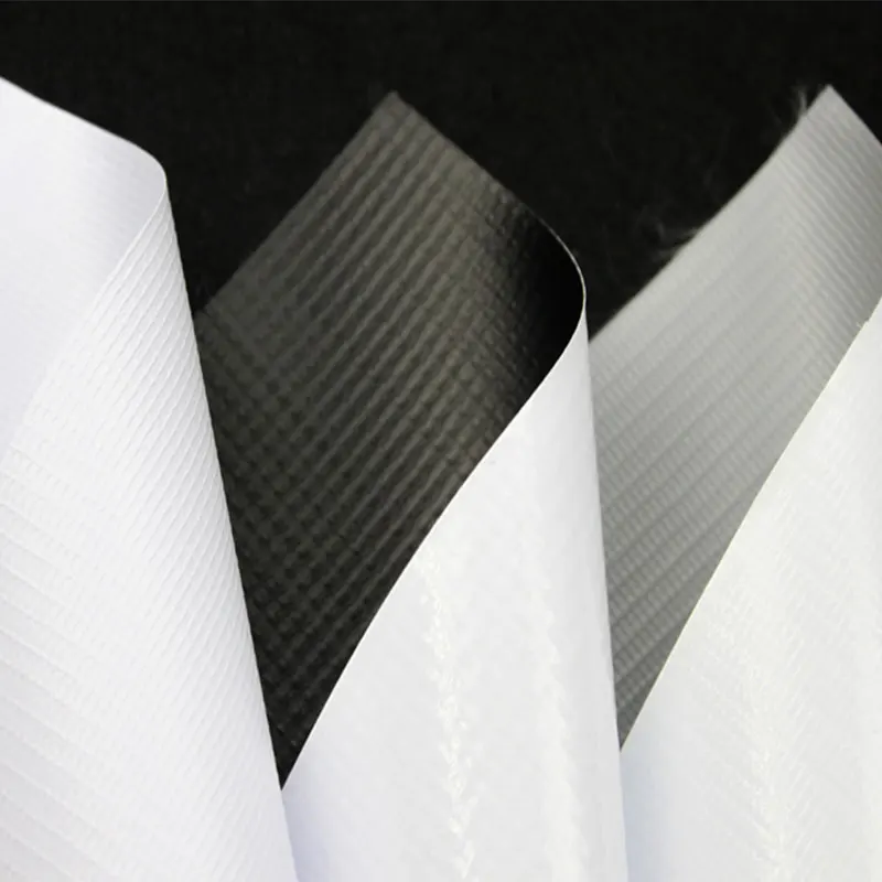 High Quality 280-610gsm pvc Laminated blackout Flex Banner Rolls for print from china