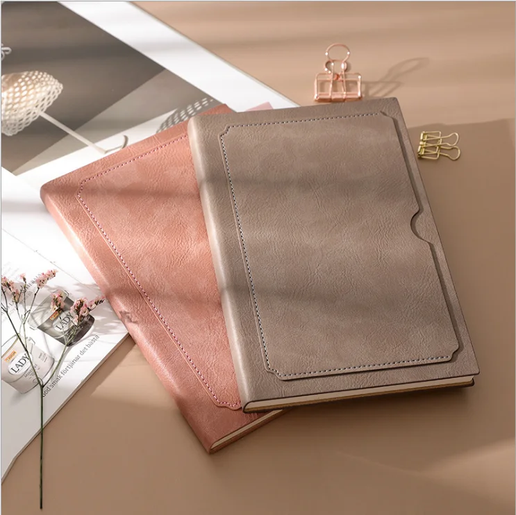 2022 New Wholesale Customized Multifunctional Three Discount Soft Leather Cover Insert Bag Environmental Protection Notebook