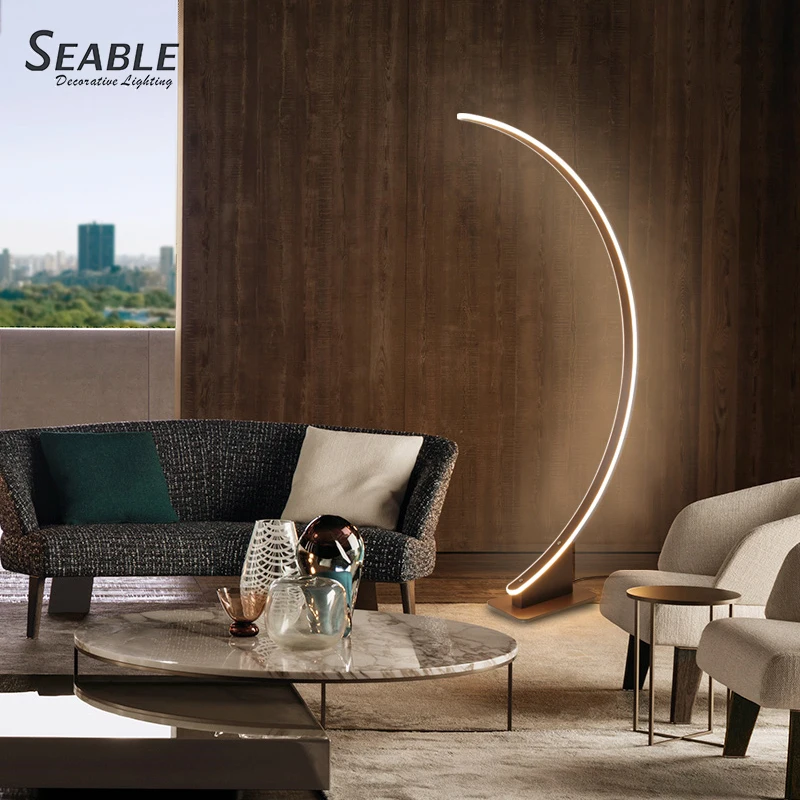 Hot Selling Hotel Reading Fishing Rod Fish Arc Long Arm Floor Lamp for Lounge