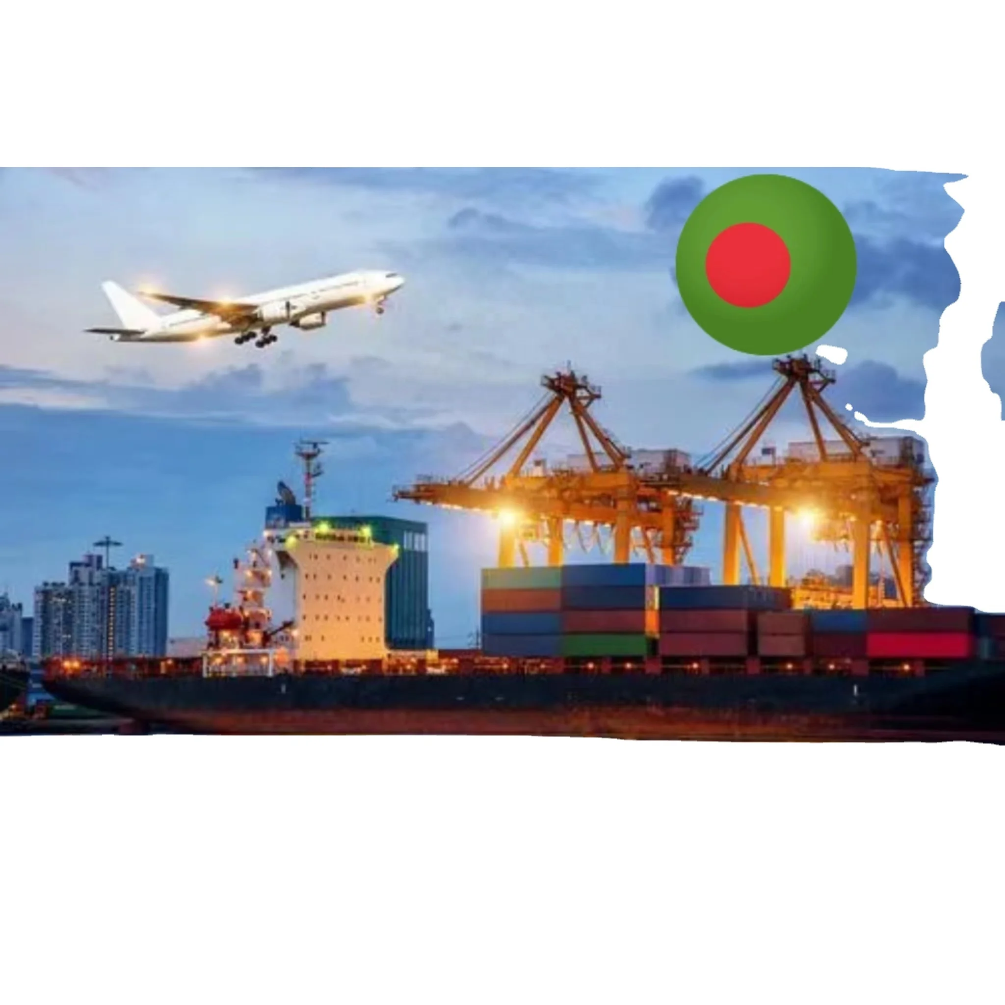Shipping Agent Provides Delivery To Ship From China To Bangladesh/Pakistan By sea or by air door to door DDP cheap price