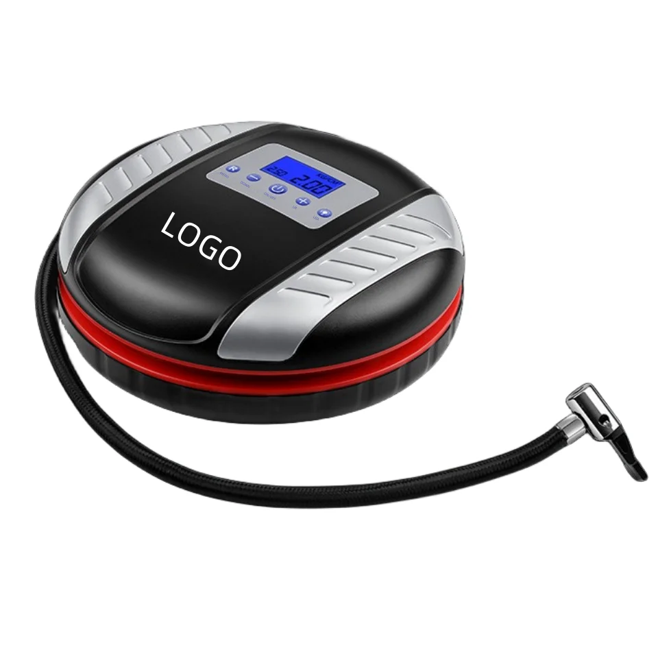 Car Emergency Double Cylinder Auto Air Compressor Portable Tire Pump 40L/min Inflator LED Light Tire Digital Function