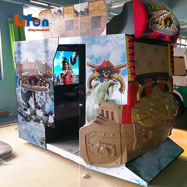 High Quality Coin Operated Gun Laser Shooting Simulator Deadstorm Pirates Arcade shooting Game Machine For Sale