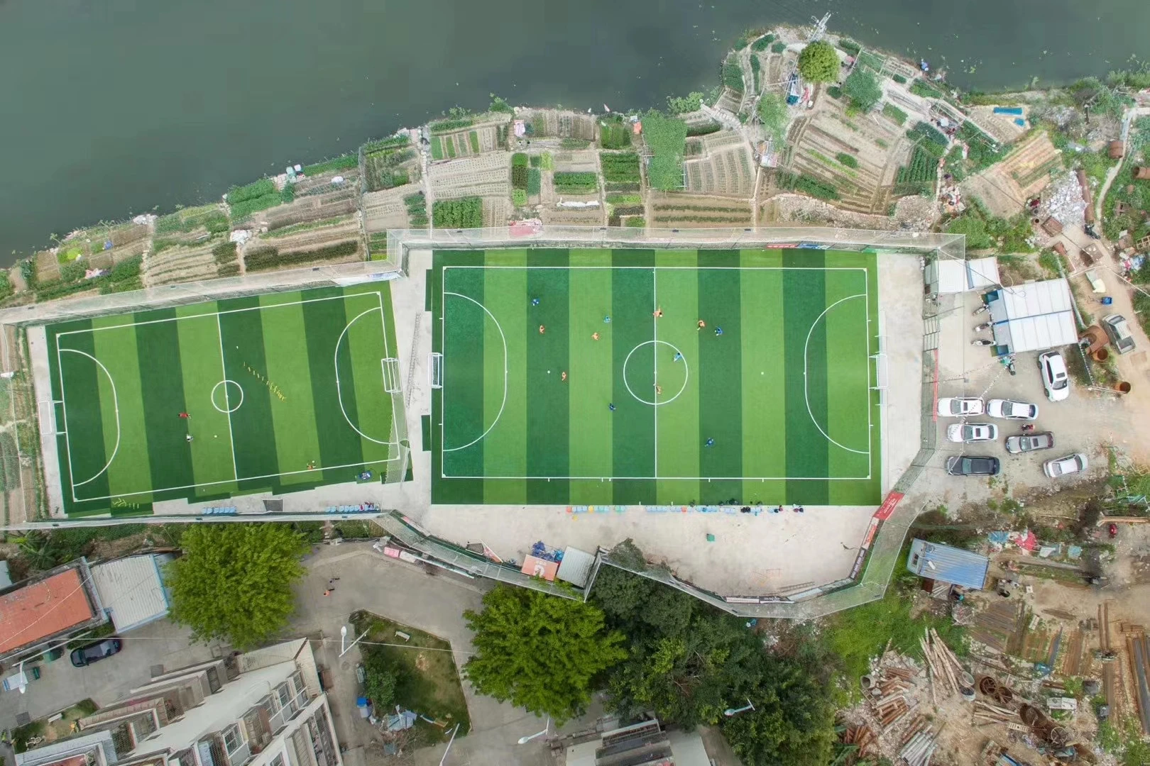 2024 Five-a-side Football Field Grass Cage
