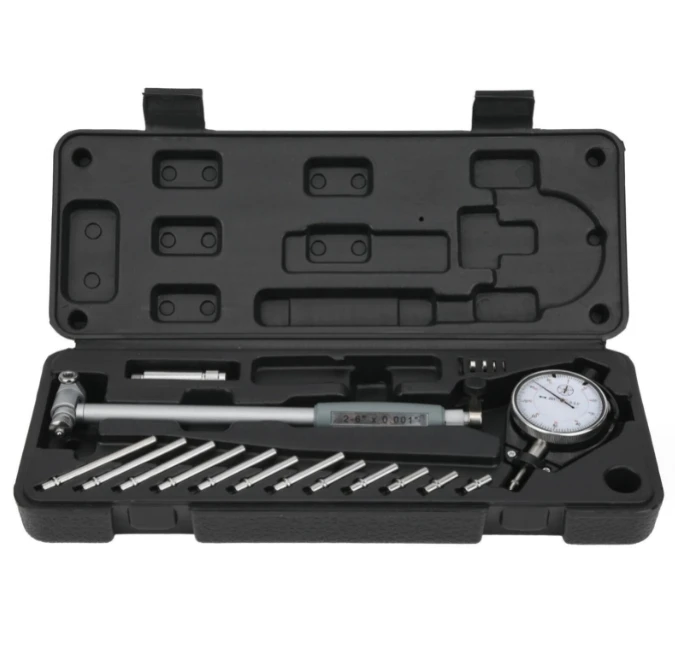 Durable Dial Indicator Bore Gage Set,Engine Cylinder Hole,2 To 6 Dial Indicator Bore Gage Set 0005 Grad Gauge Engine Cylind