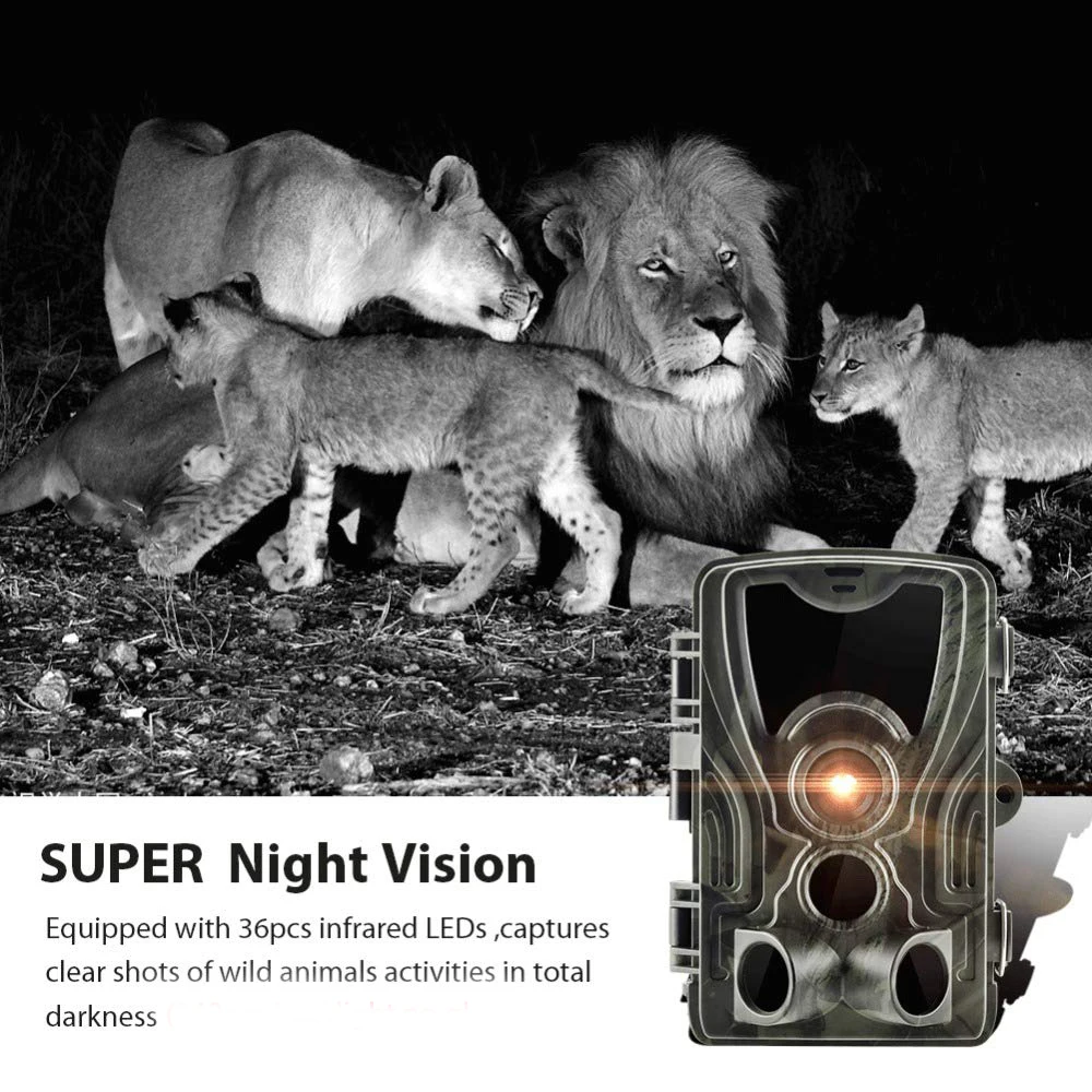 24 Мп дальний радиус действия 1080P камера ночного видения Охотничья Wildcamera Met Nachtzicht наблюдения за дикой природой Hc801A