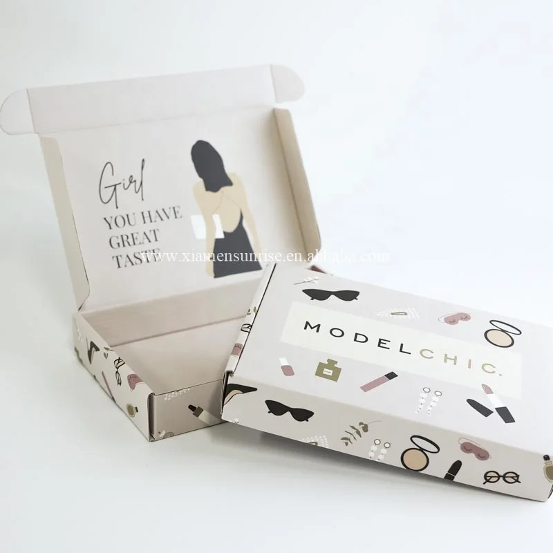Custom paper express shipping packaging box corrugated mailer box electronics mailing boxes