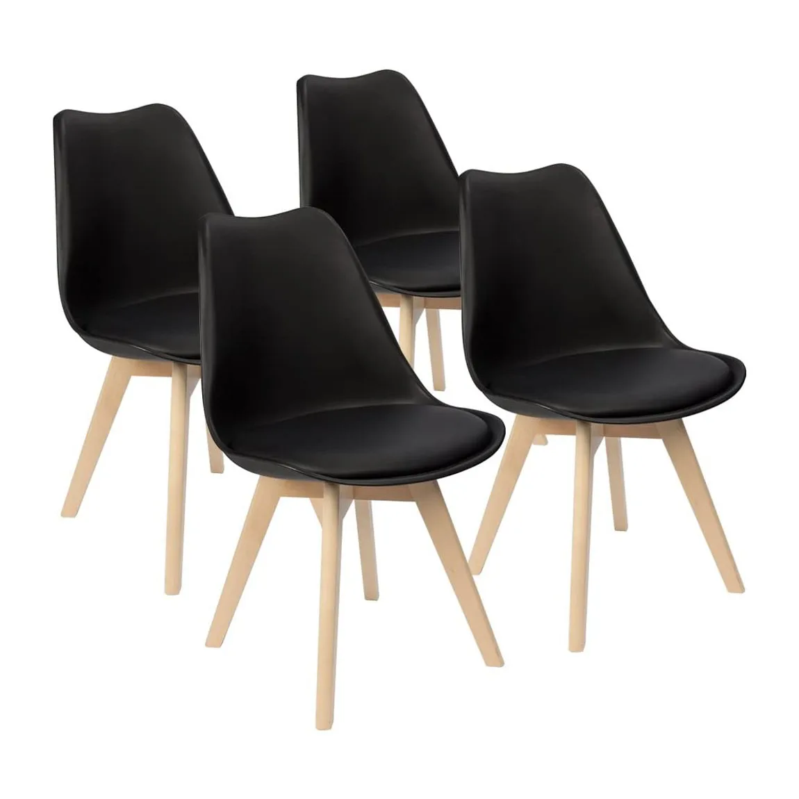 Wholesale Modern Nordic Home Kitchen Furniture Cafe Restaurant Tulip Plastic Diner Dinning Dining Room Chair for sale