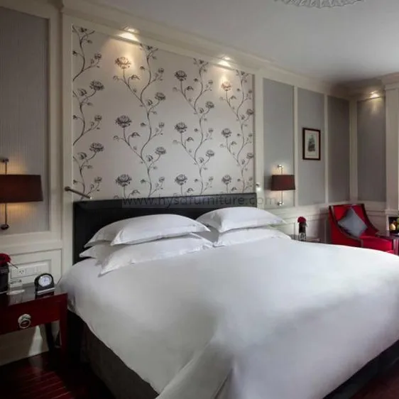 Profession Home Furniture Four Poster Canopy Bed Bedroom Hotel Furniture Solid Oak  Modern Design Antique Double King Queen Bed