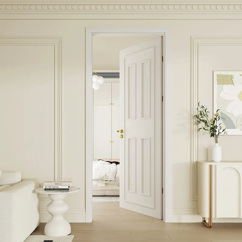 Waterproof and no termites PVC wood hollow panel wpc door interior wpc doors for houses full wpc door