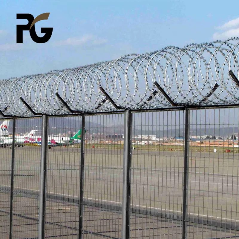 Razor Spiked Wire Mesh Barbed Wire Mesh Concertina Wire For Security