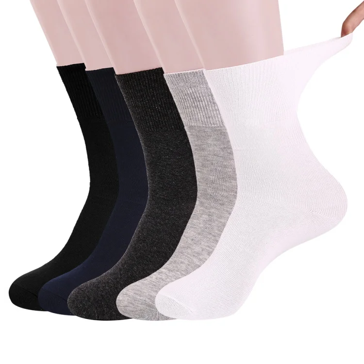 OEM Custom Colored White Cotton Diabetes Crew Excell Diabetic Foot