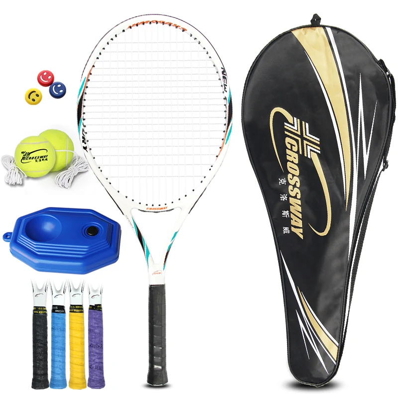 Multicolor 27inch professional carbon beach tennis racket adult racquet set