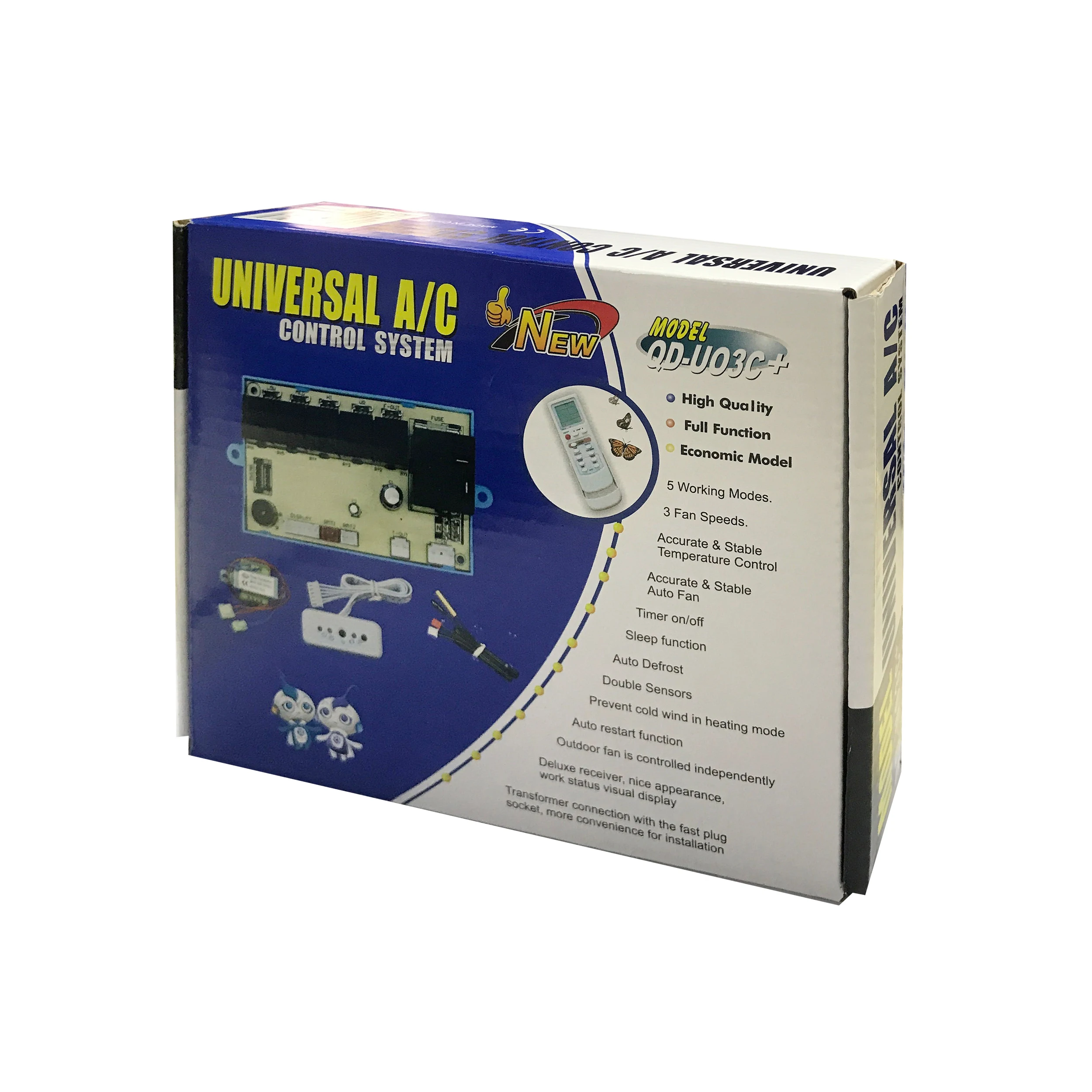 QUNDA QD-U03C+/B Universal AC Control System pcb board with big remote