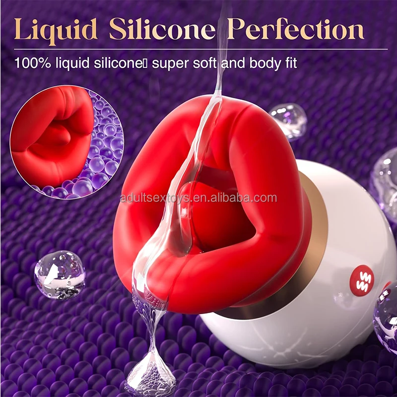 3IN1 Mouth Shaped APP Sucking Vibrator Clitoral Stimulator Sex Toy Tongue Licking Sucking Nipples Anal Rose Clit Sucker Vibrator
