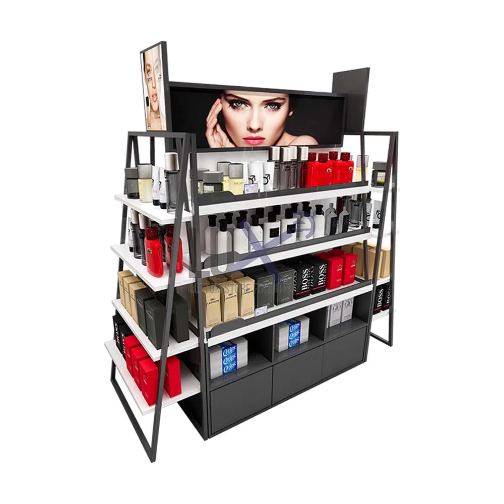 Oem&Odm Display Rack Cosmetic Store Display Cabinet Lipstick Makeup Display Stand
